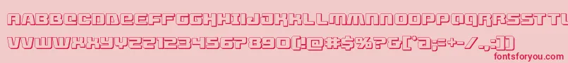 livewired3d Font – Red Fonts on Pink Background