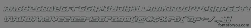 livewired3dital-Schriftart – Schwarze Schriften auf grauem Hintergrund