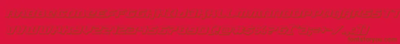 Шрифт livewired3dital – коричневые шрифты на красном фоне