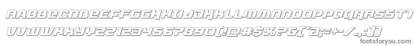 livewired3dital Font – Gray Fonts on White Background