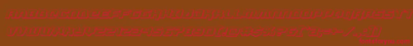livewired3dital Font – Red Fonts on Brown Background