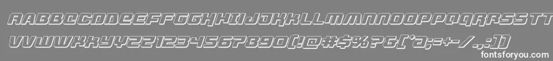 Шрифт livewired3dital – белые шрифты на сером фоне