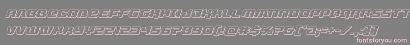 livewired3dital Font – Pink Fonts on Gray Background