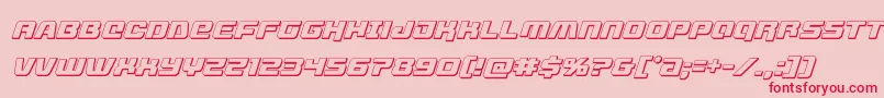 livewired3dital Font – Red Fonts on Pink Background