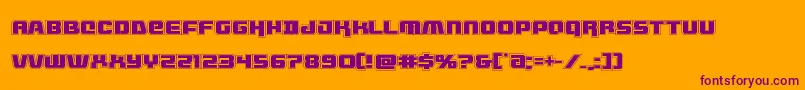 Шрифт livewiredacad – фиолетовые шрифты на оранжевом фоне