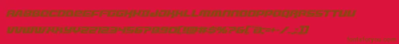 livewiredacadital Font – Brown Fonts on Red Background