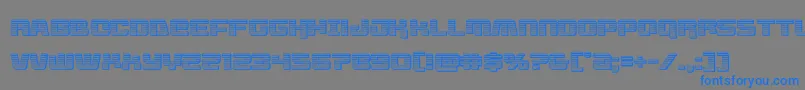 Шрифт livewiredchrome – синие шрифты на сером фоне