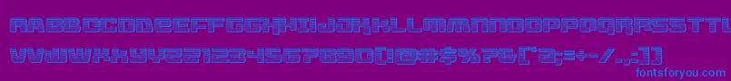 Więcej informacji o czcionce livewiredchrome Czcionka livewiredchrome – niebieskie czcionki na fioletowym tle
