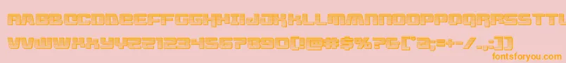 Шрифт livewiredchrome – оранжевые шрифты на розовом фоне