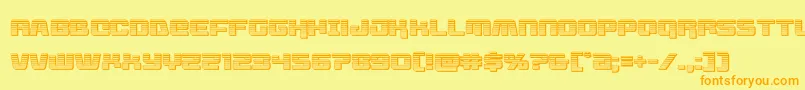 Шрифт livewiredchrome – оранжевые шрифты на жёлтом фоне