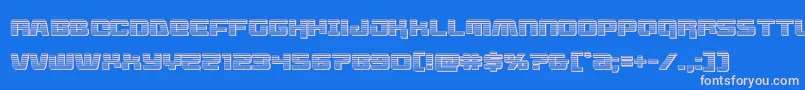 livewiredchrome Font – Pink Fonts on Blue Background