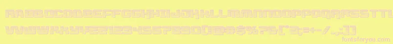 Шрифт livewiredchrome – розовые шрифты на жёлтом фоне