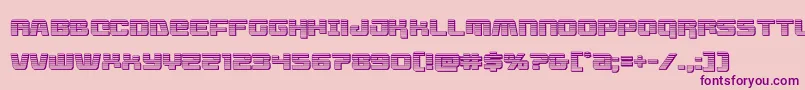 livewiredchrome Font – Purple Fonts on Pink Background