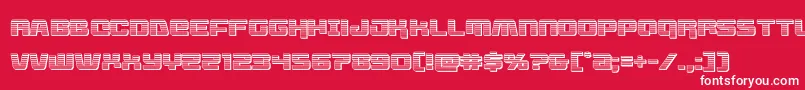 フォントlivewiredchrome – 赤い背景に白い文字