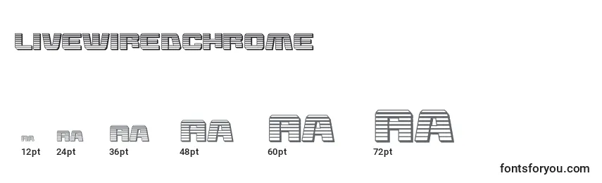 Размеры шрифта Livewiredchrome (132734)
