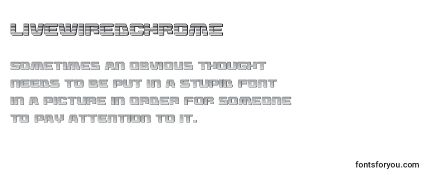 Шрифт Livewiredchrome (132734)