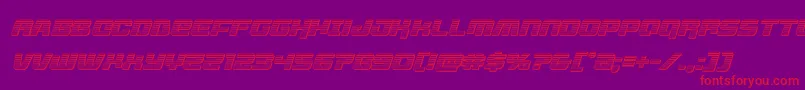 Police livewiredchromeital – polices rouges sur fond violet