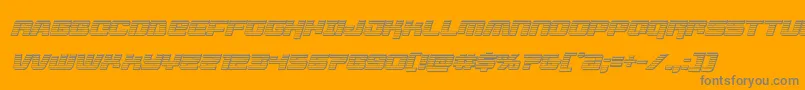 Saiba mais sobre a fonte livewiredchromeital Fonte livewiredchromeital – fontes cinzas em um fundo laranja
