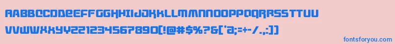 livewiredcond Font – Blue Fonts on Pink Background
