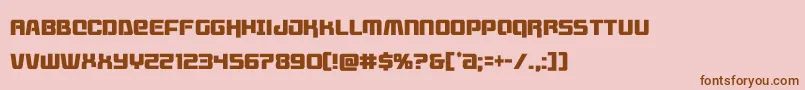 Шрифт livewiredcond – коричневые шрифты на розовом фоне