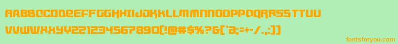 livewiredcond Font – Orange Fonts on Green Background