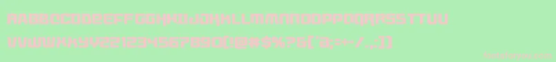 livewiredcond-fontti – vaaleanpunaiset fontit vihreällä taustalla