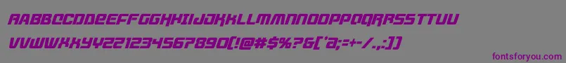Шрифт livewiredcondital – фиолетовые шрифты на сером фоне