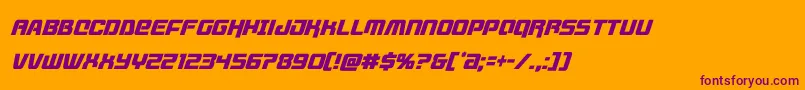 Шрифт livewiredcondital – фиолетовые шрифты на оранжевом фоне