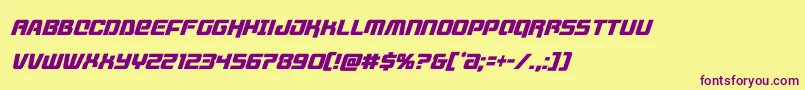 livewiredcondital Font – Purple Fonts on Yellow Background