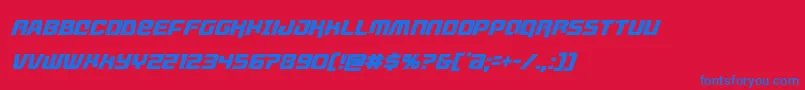 livewiredcondital Font – Blue Fonts on Red Background