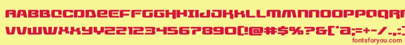 フォントlivewiredexpand – 赤い文字の黄色い背景
