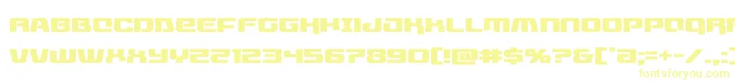 livewiredexpand Font – Yellow Fonts on White Background