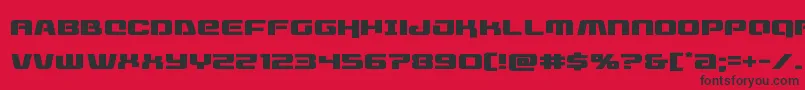 フォントlivewiredexpand – 赤い背景に黒い文字
