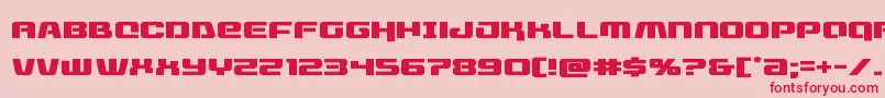 livewiredexpand-Schriftart – Rote Schriften auf rosa Hintergrund