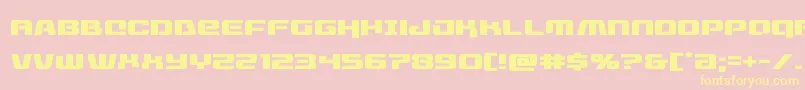 livewiredexpand-Schriftart – Gelbe Schriften auf rosa Hintergrund