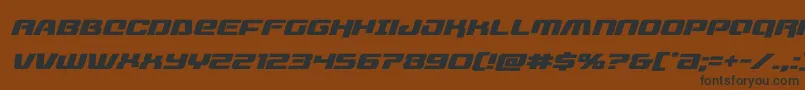 Шрифт livewiredexpandital – чёрные шрифты на коричневом фоне