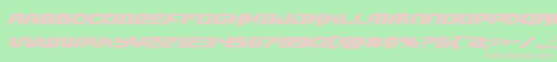 livewiredexpandital Font – Pink Fonts on Green Background