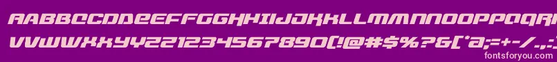 livewiredexpandital Font – Pink Fonts on Purple Background