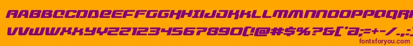 livewiredexpandital Font – Purple Fonts on Orange Background