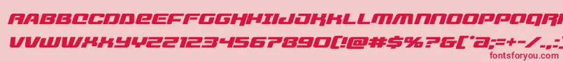 フォントlivewiredexpandital – ピンクの背景に赤い文字