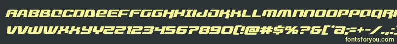 livewiredexpandital Font – Yellow Fonts on Black Background