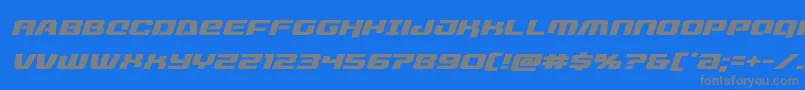 livewiredexpandital Font – Gray Fonts on Blue Background