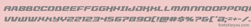 livewiredexpandital Font – Gray Fonts on Pink Background