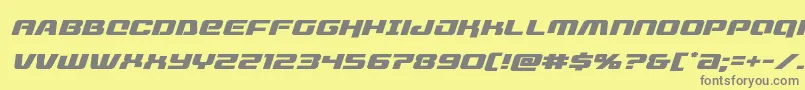 livewiredexpandital Font – Gray Fonts on Yellow Background