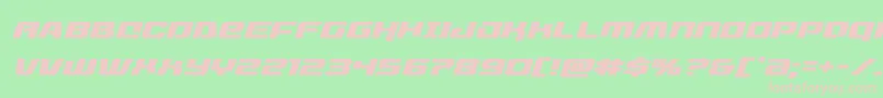 livewiredexpandital Font – Pink Fonts on Green Background