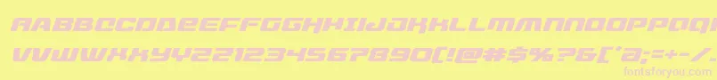 livewiredexpandital Font – Pink Fonts on Yellow Background