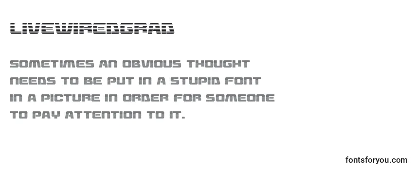 Review of the Livewiredgrad (132746) Font