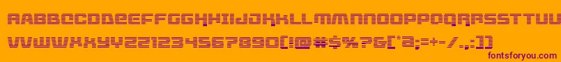 livewiredgrad Font – Purple Fonts on Orange Background