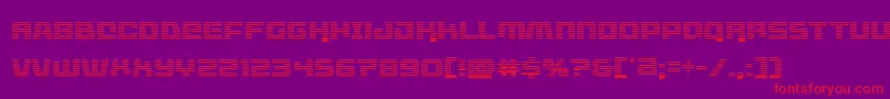 livewiredgrad Font – Red Fonts on Purple Background