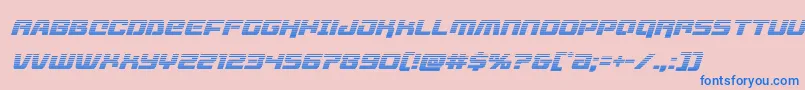 livewiredgradital Font – Blue Fonts on Pink Background